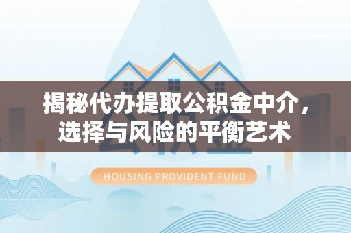 广西揭秘代办提取公积金中介，选择与风险的平衡艺术