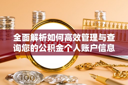 广西全面解析如何高效管理与查询您的公积金个人账户信息