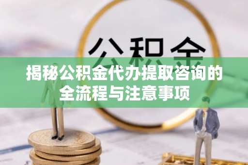 广西揭秘公积金代办提取咨询的全流程与注意事项